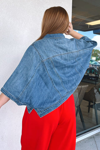 Daisie Denim Poncho