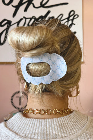 Scalloped Flat Claw Clip
