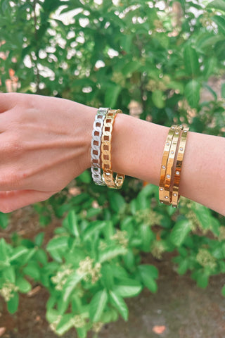 SS Cuban Bangle - Boutique EllaPar