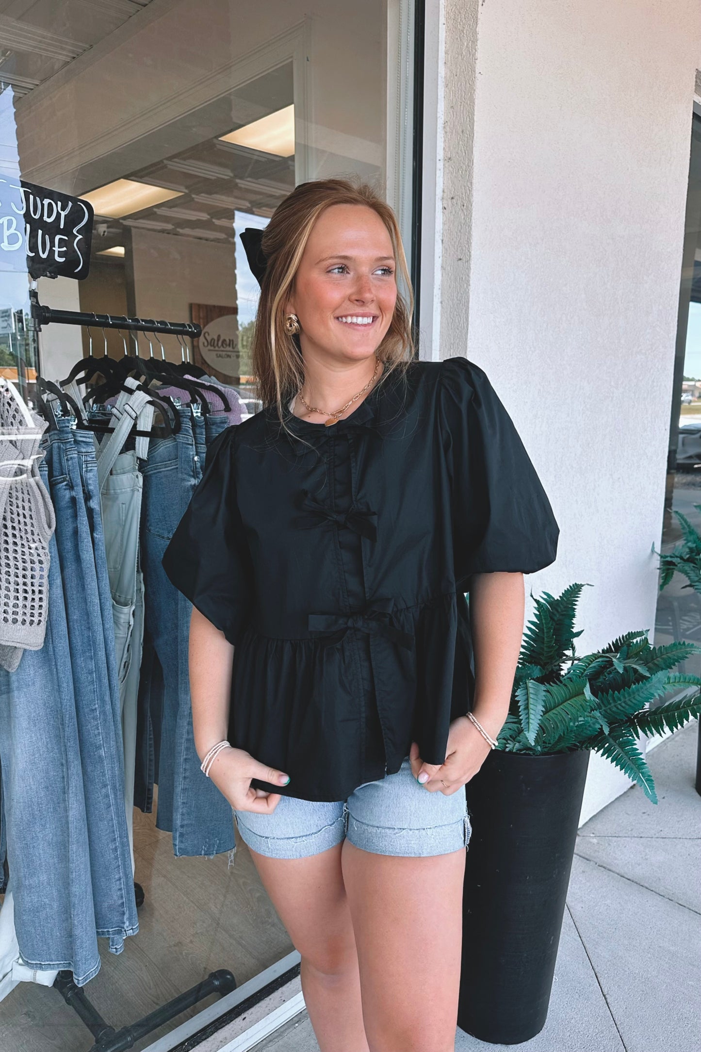 Karlee Tie-Front Blouse