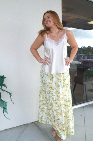 Andrea Lace Tank - Boutique EllaPar