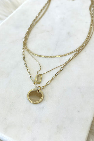 GD Disc Necklace - Boutique EllaPar