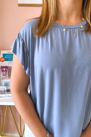 So Soft Ruffle Top