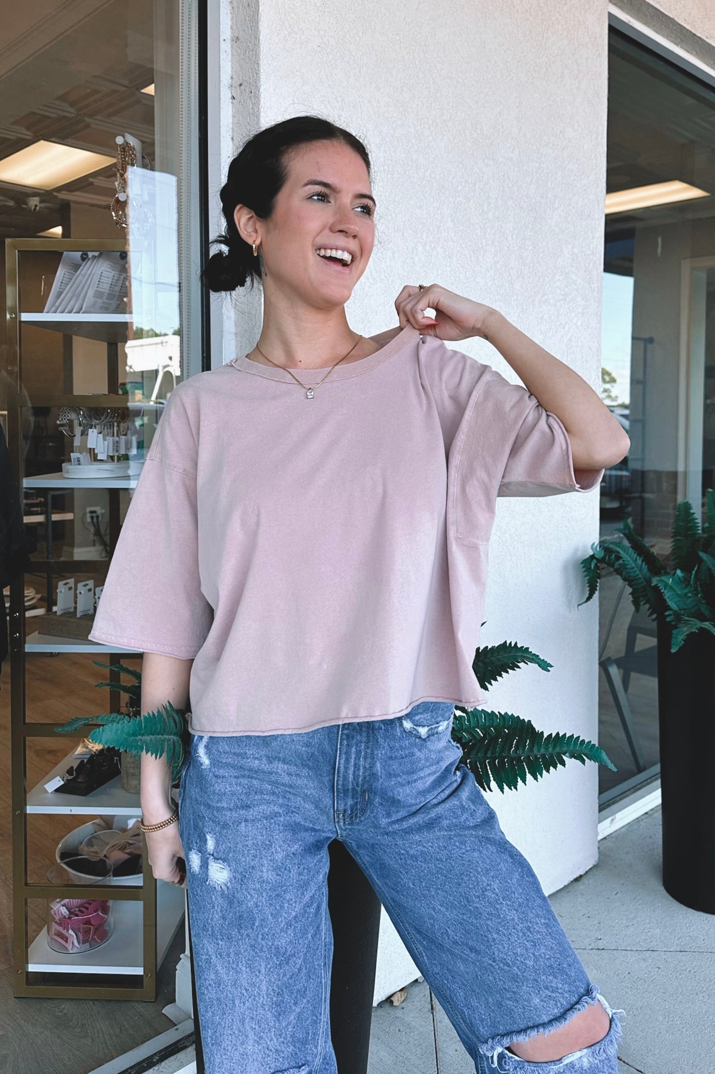 Boxy Cotton Tee