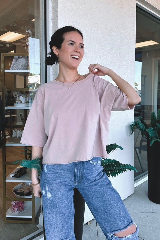 Boxy Cotton Tee