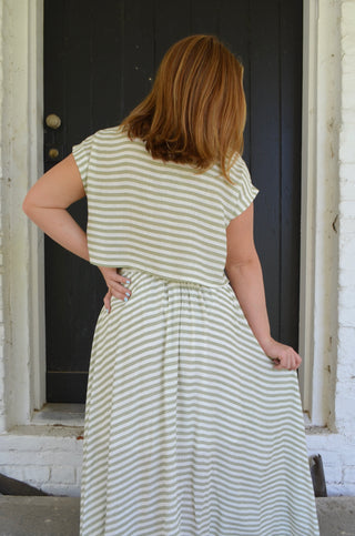 Sawyer Striped Crop Top - Boutique EllaPar