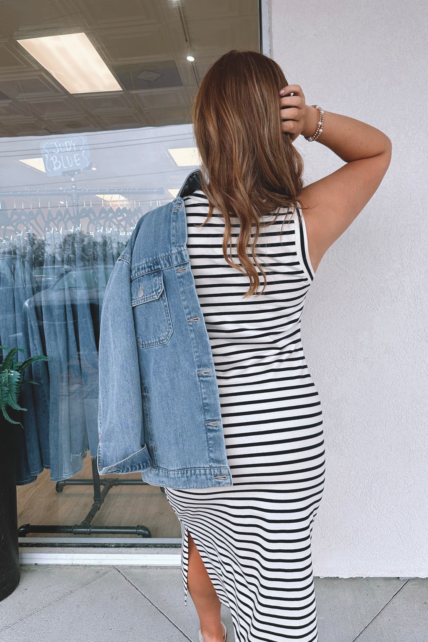 Striped Midi Dress