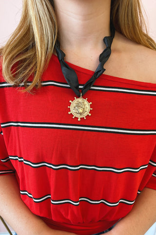 Dawgs Scarf Necklace - Boutique EllaPar