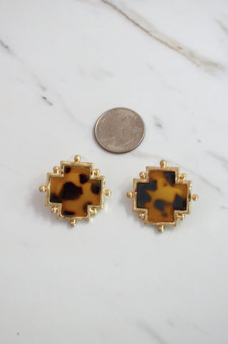 Tortoise Era Earrings - Boutique EllaPar