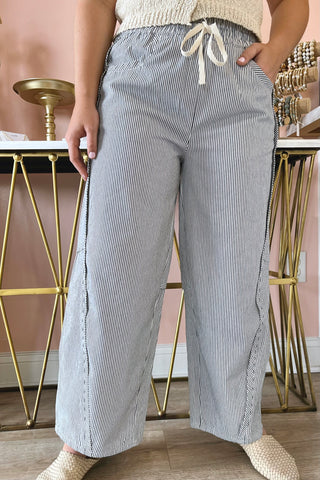 Maren Striped Barrel Pants