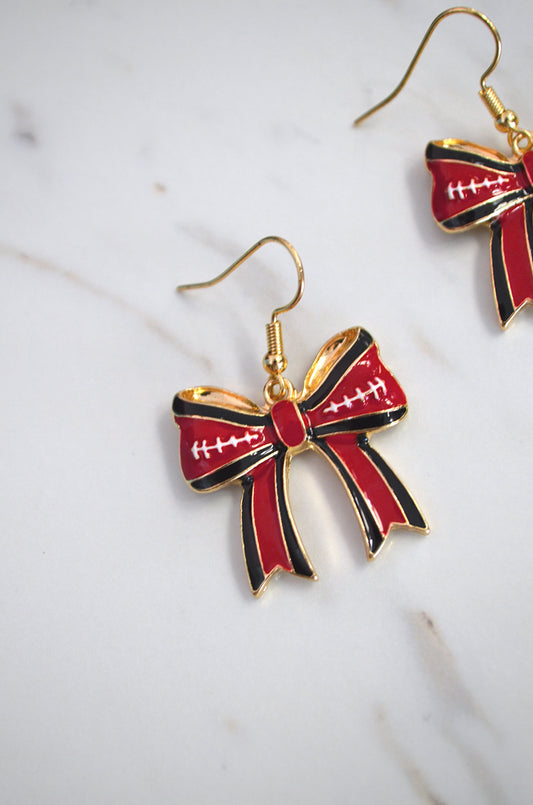 UGA Bow Earrings