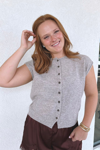Analise Sleeveless Cardigan