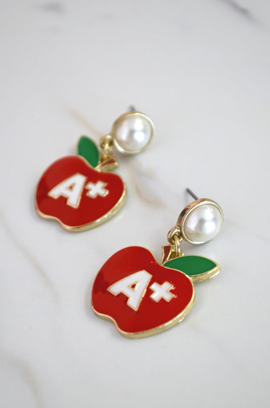 A+ Teacher Earrings