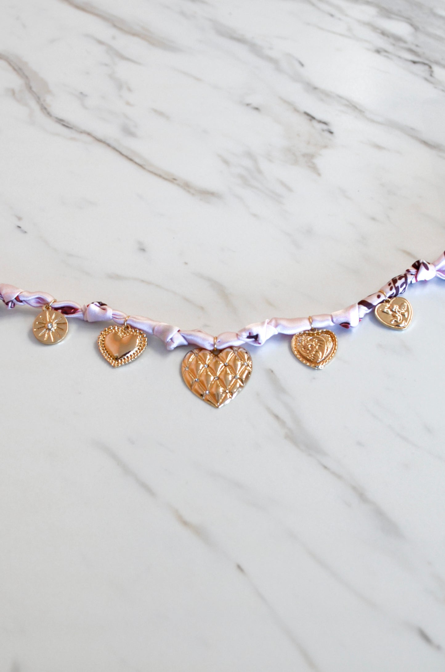 Lottie Heart Charm Scarf