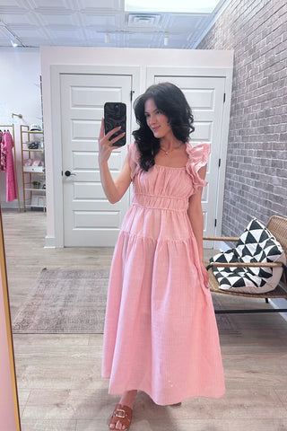 Magnolia Striped Dress - Boutique EllaPar