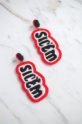Alum Beaded Earrings - Boutique EllaPar
