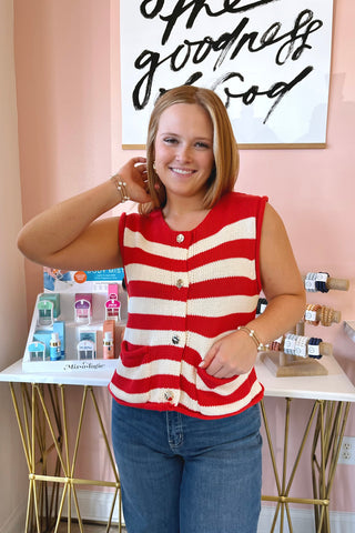 Solace Striped Top - Boutique EllaPar