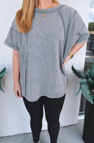 Margo Oversized Lounge Tee - Boutique EllaPar