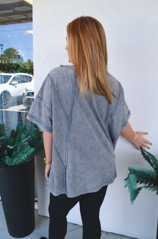 Margo Oversized Lounge Tee - Boutique EllaPar