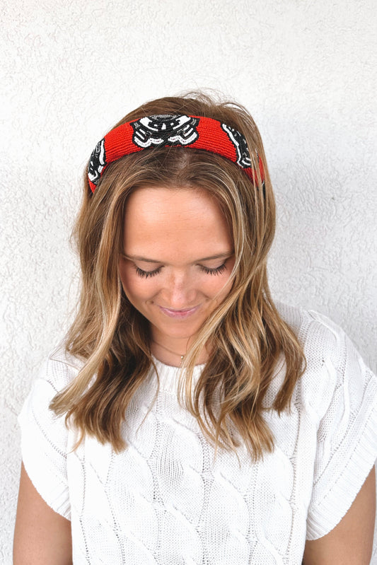 Beaded UGA Headband