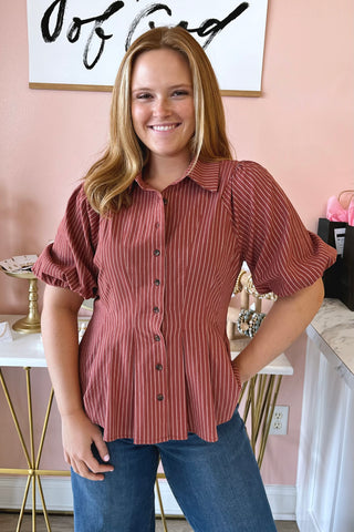 Emelie Bubble Sleeve Top