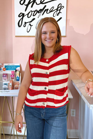 Solace Striped Top - Boutique EllaPar