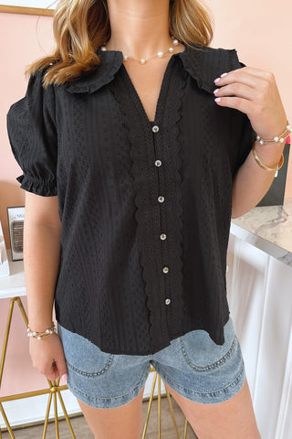 Wendy Collared Blouse - Boutique EllaPar
