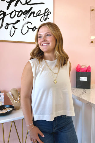 Leisure Crew Neck Top - Boutique EllaPar