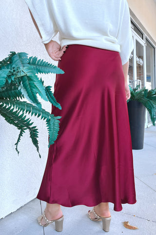 Isobel Satin Maxi Skirt