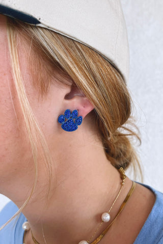 Pave Paw Studs - Boutique EllaPar