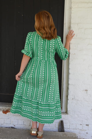 Riley Heritage Stitch Dress - Boutique EllaPar