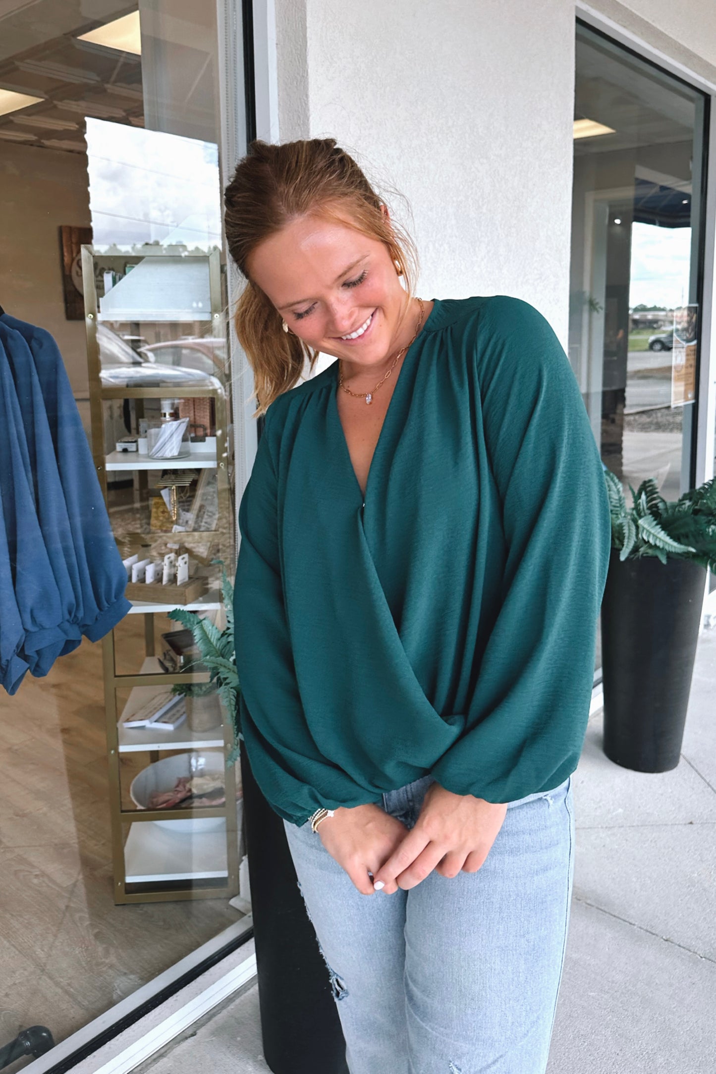 Skyler Surplice Blouse