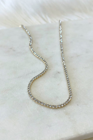 GD Tennis Necklace - Boutique EllaPar