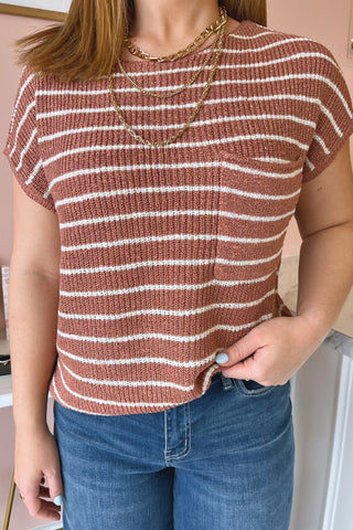 Sienna Striped Top - Boutique EllaPar