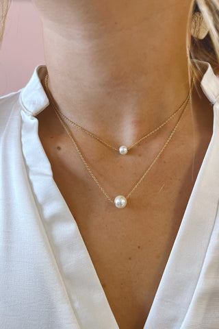 18K Pearly Necklace - Boutique EllaPar