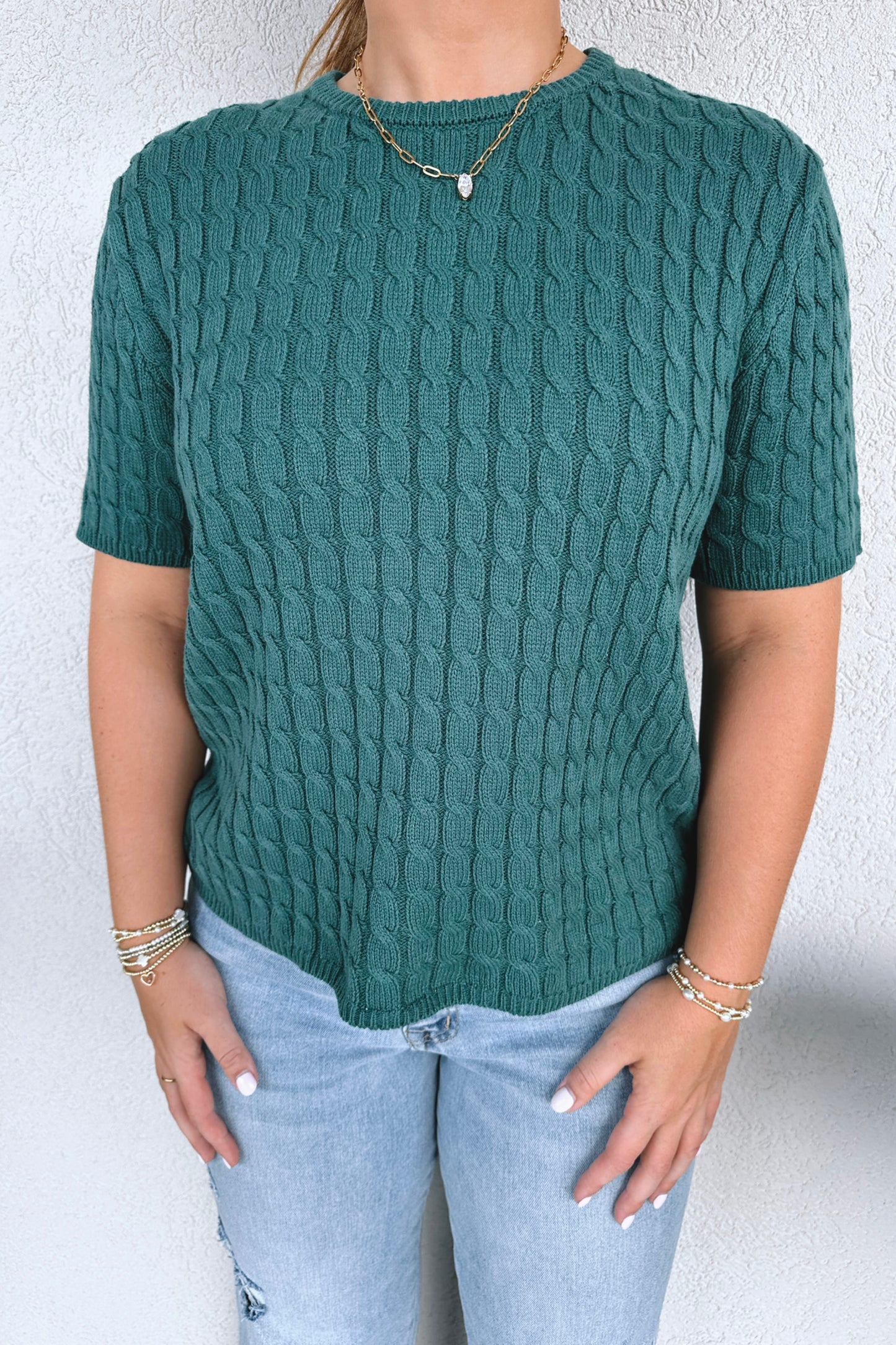 Chelsea Cable Knit Top
