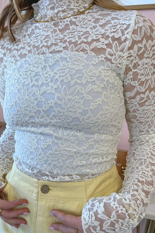 Eliza Lace Top - Boutique EllaPar