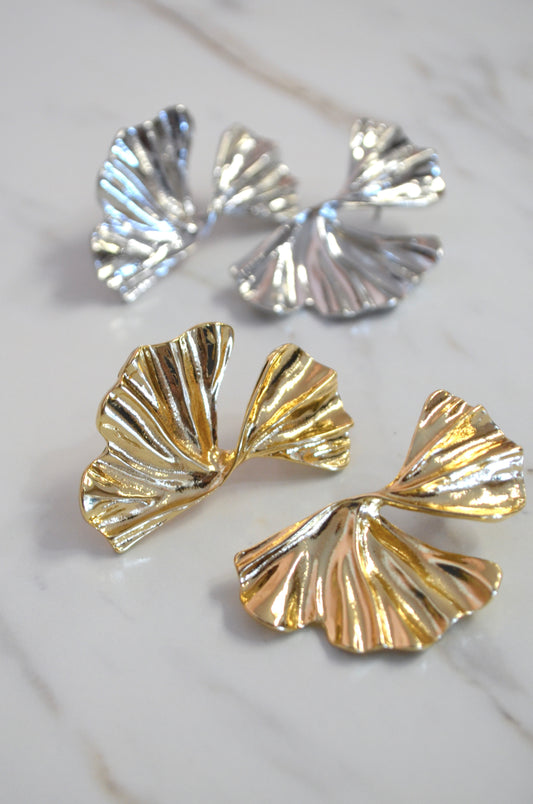 Ginkgo Leaf Earrings