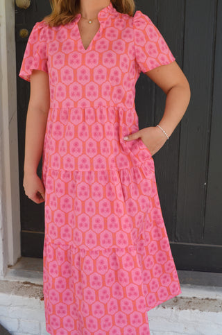 Ivy Rosette Charm Dress - Boutique EllaPar