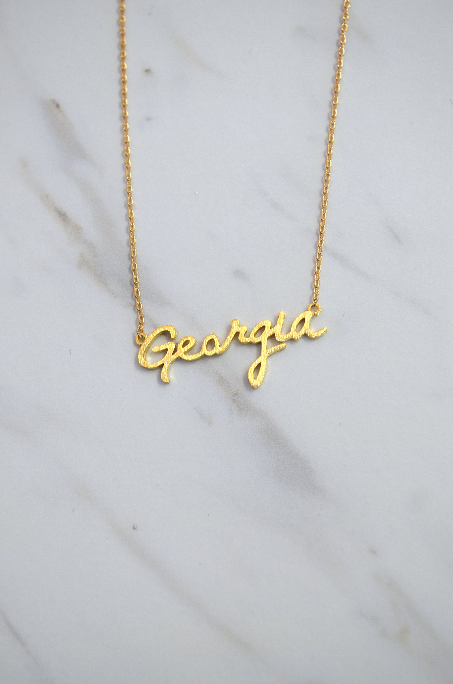 Cursive 'Georgia' Necklace