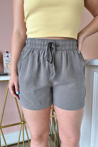 Tate Tencel Shorts - Boutique EllaPar