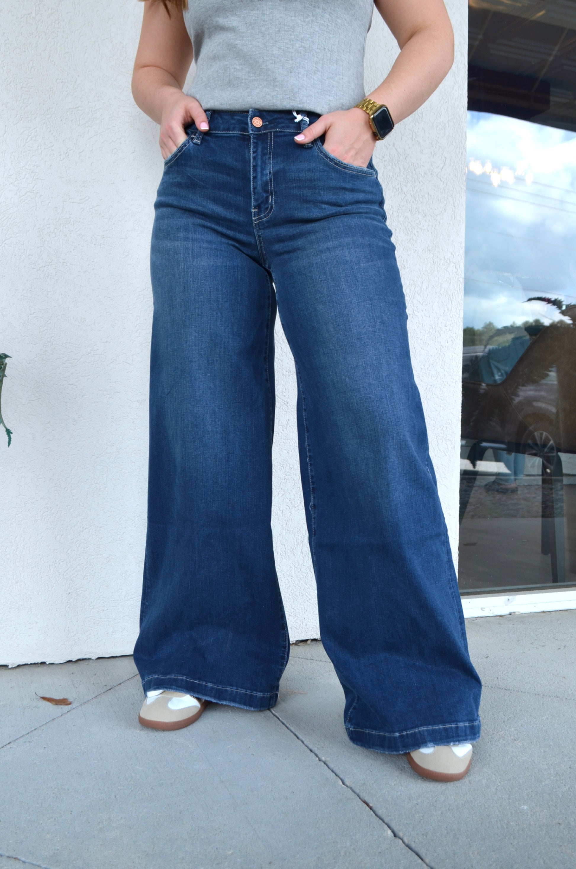 Jesse Mid-Rise Palazzo - Boutique EllaPar