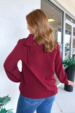 Roslyn Tie-Neck Blouse