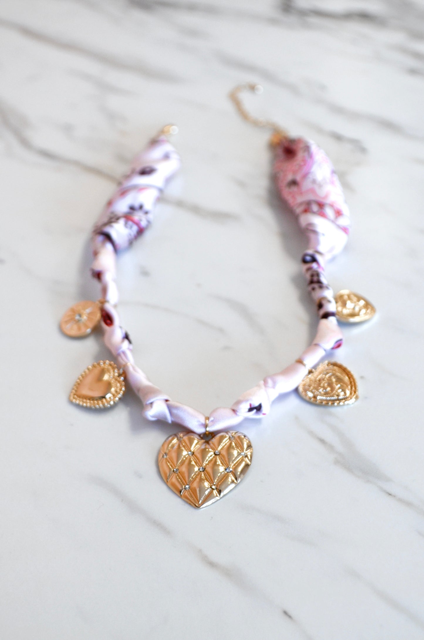 Lottie Heart Charm Scarf