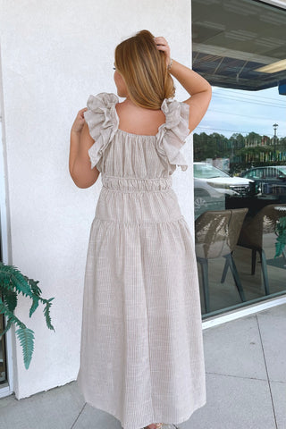 Magnolia Striped Dress - Boutique EllaPar