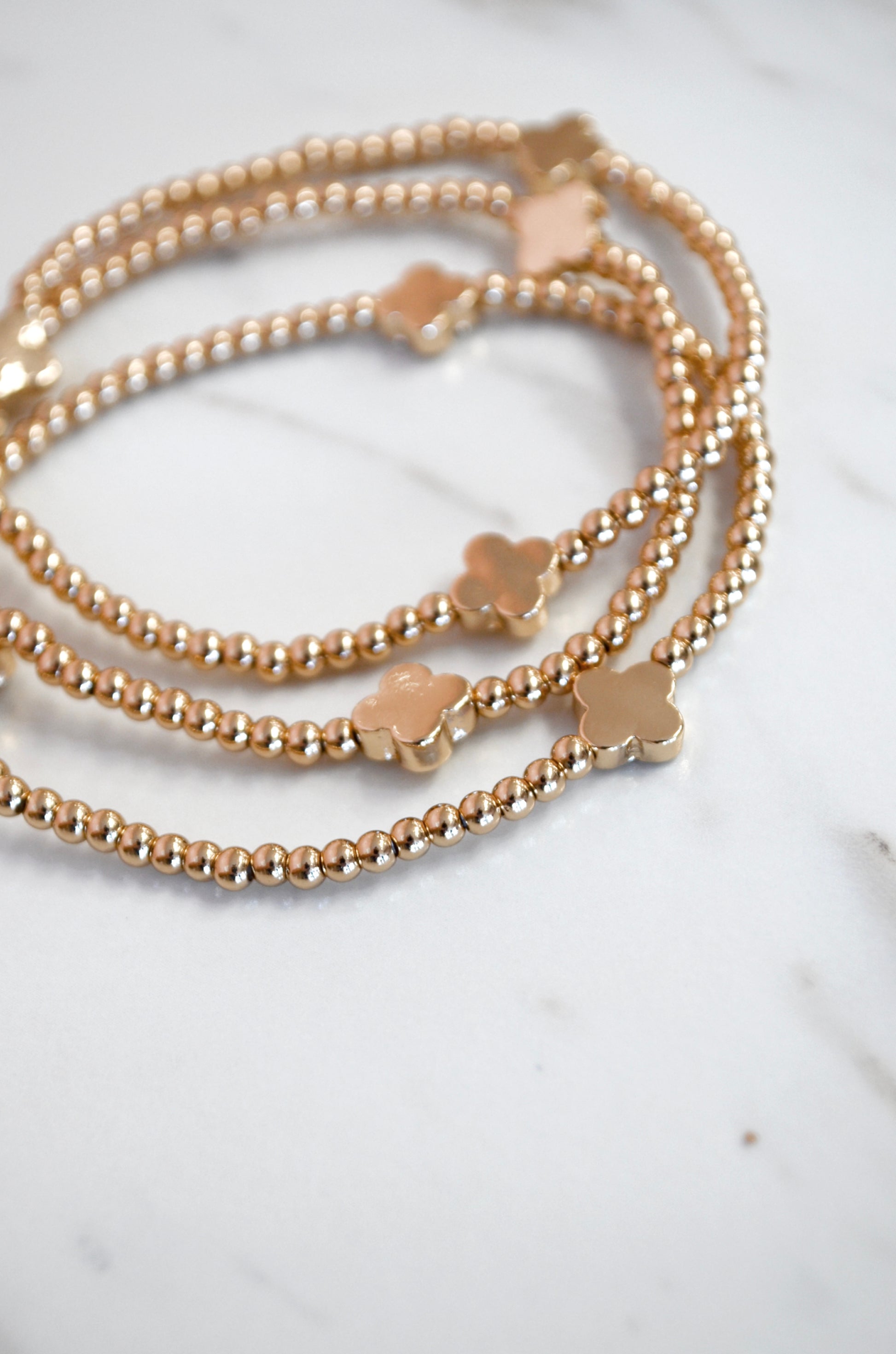 Cassie Clover Bracelet Set - Boutique EllaPar