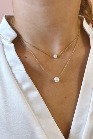 18K Pearly Necklace - Boutique EllaPar