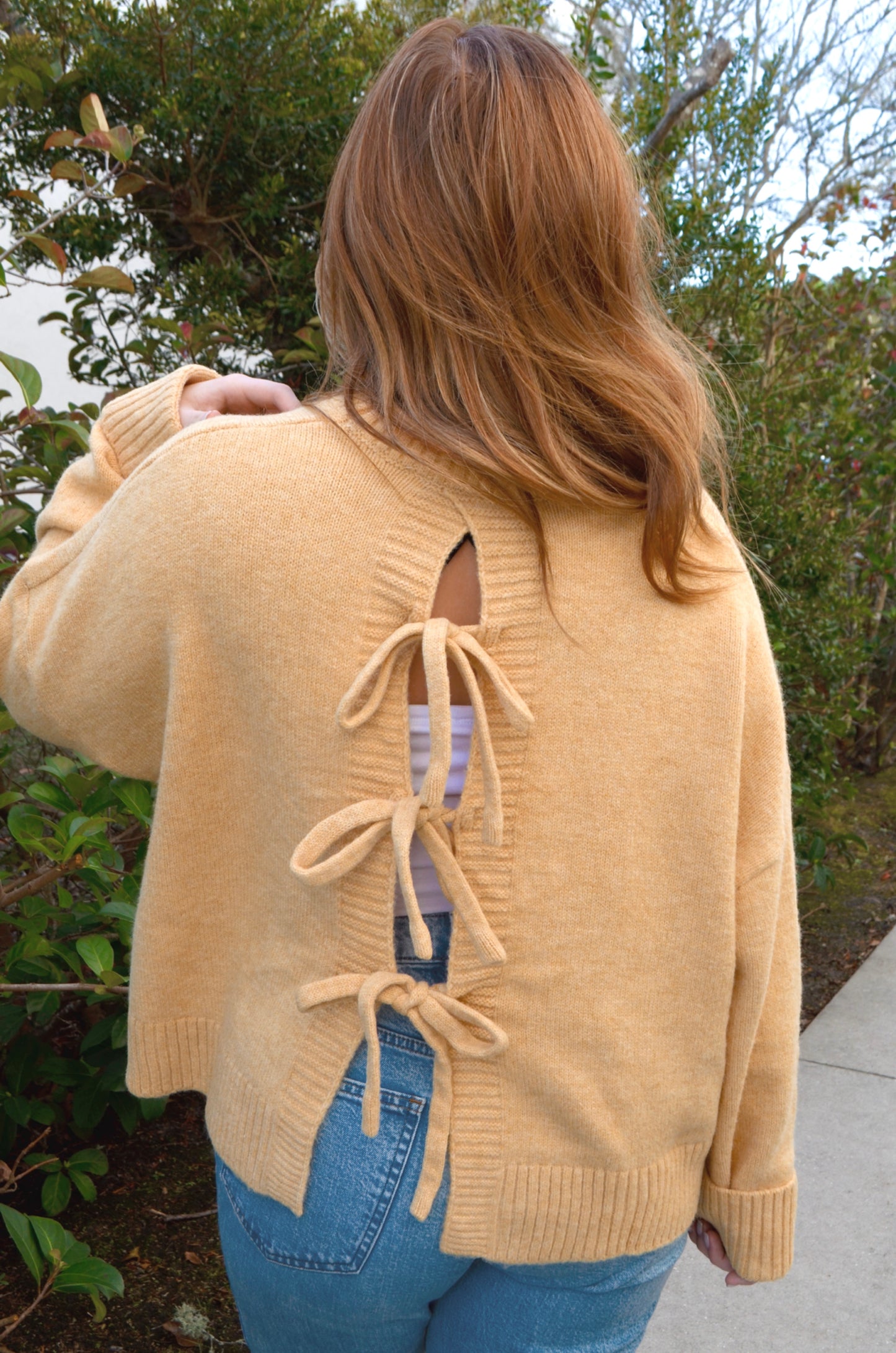 Marigold Tie-Back Sweater