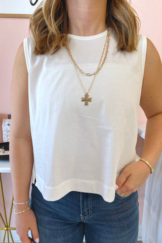 Leisure Crew Neck Top - Boutique EllaPar