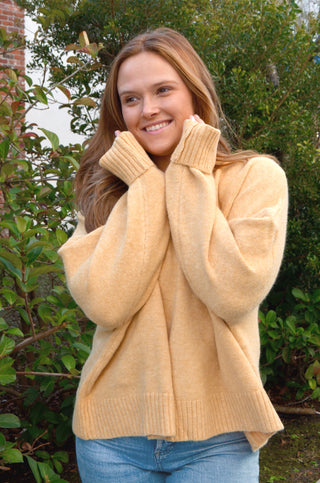 Marigold Tie-Back Sweater - Boutique EllaPar